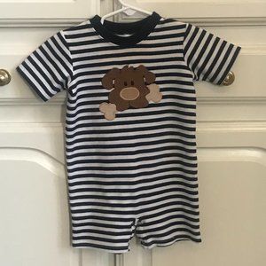 Zuccini Striped Knit Romper, 6 months